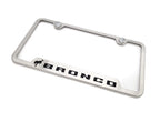 License Plate Frame Brushed Notched Replacement for Ford Bronco (2021–2025)