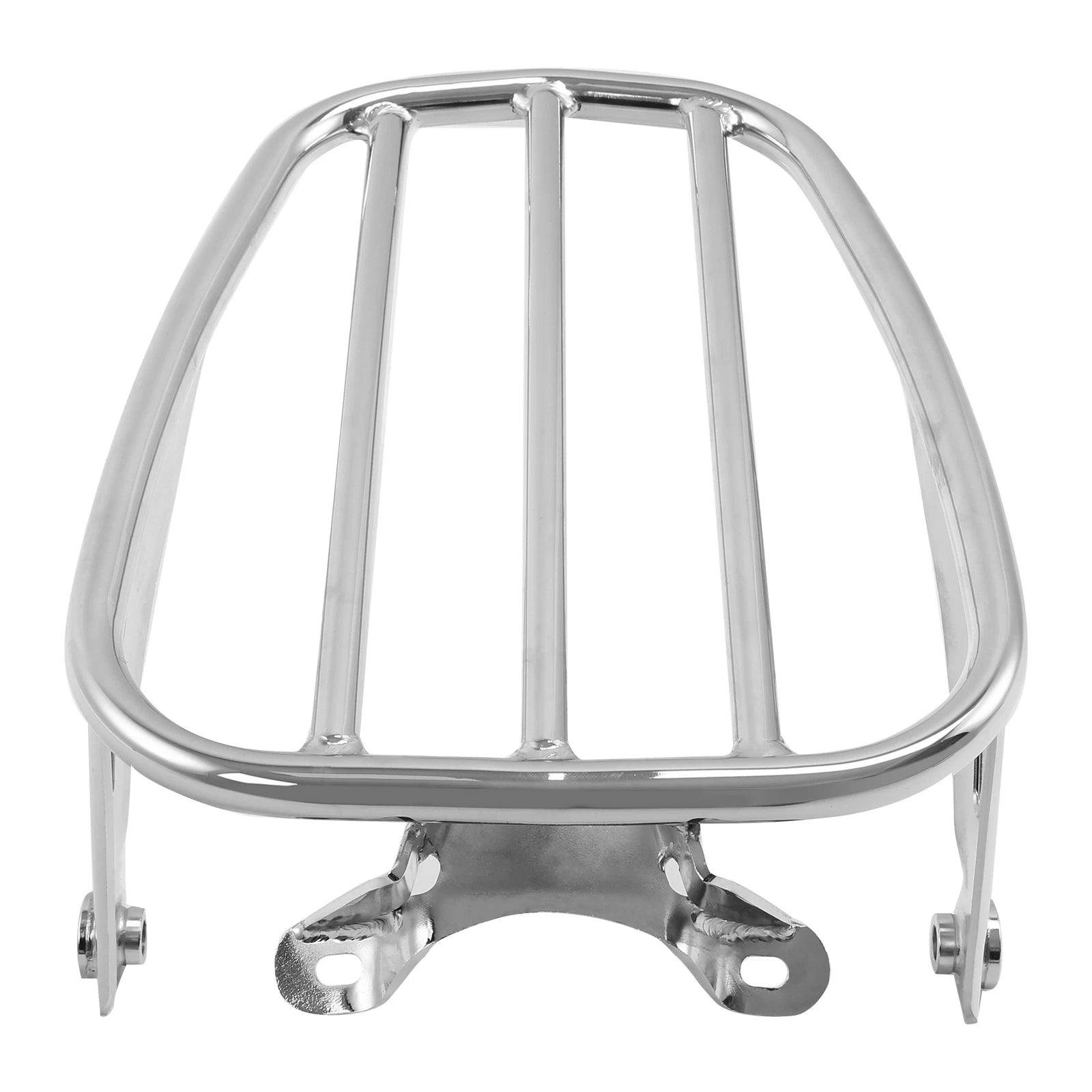 Chrome Five Bar Solo Seat Luggage Rack for Harley Softail Deluxe (2018–2025)