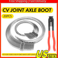 Adjustable Axle CV Joint Boot Clamp Tool with 20 Crimp Bands Universal