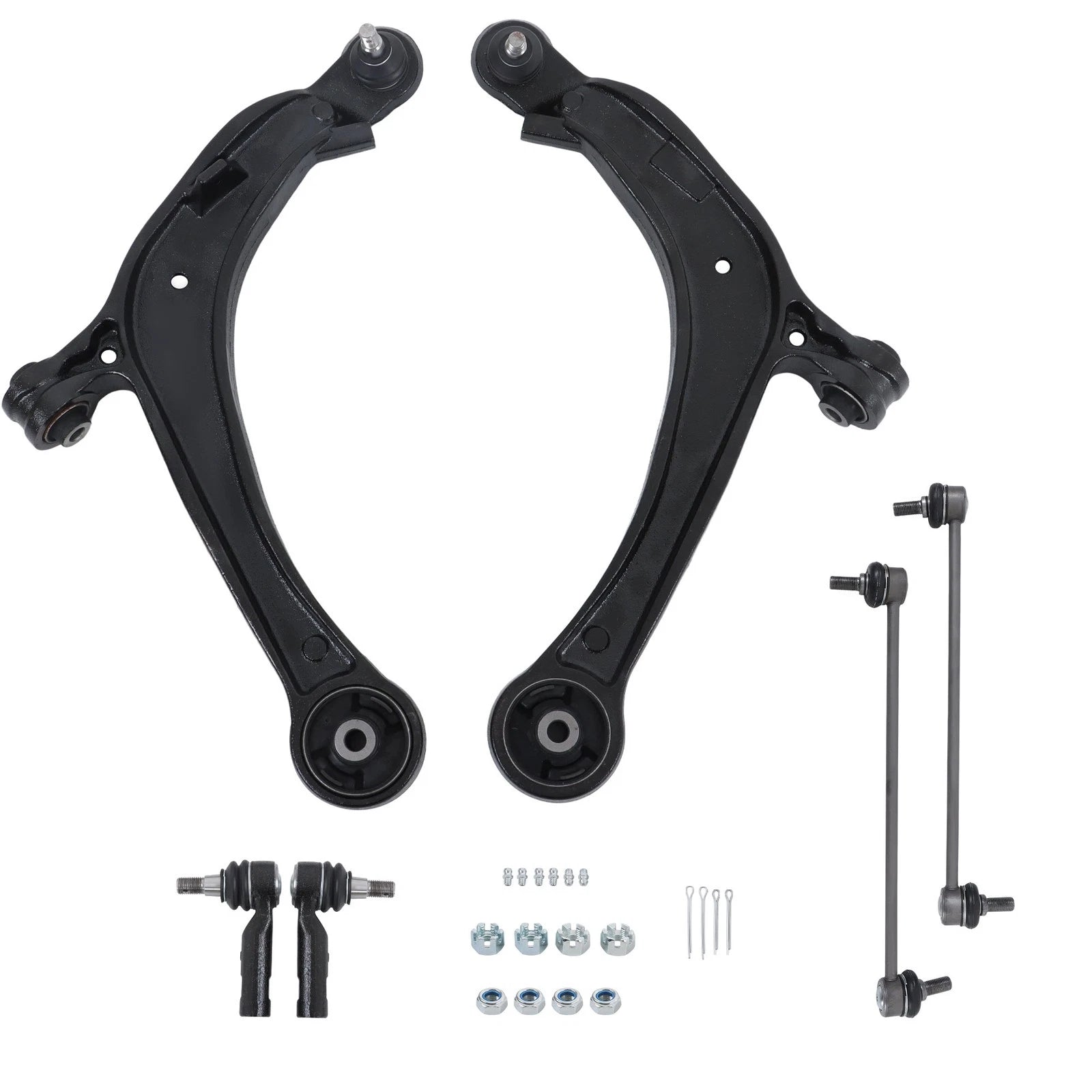 Set of 6 Control Arms and Tie Rods for Honda Odyssey (2011–2017)