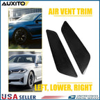 2X Carbon Fiber Side Fender Air Vent Trim for BMW 5 Series G30 G31 (2017–2023)