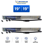 Set of 2 Michelin Radius Beam 19" Wiper Blades for Mazda 626 (1988–1992)
