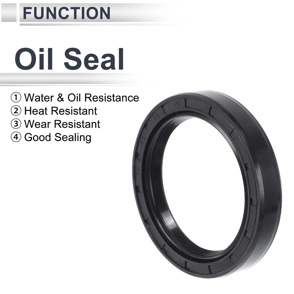 Set of 5 Oil Seal Ring 45x60x10mm NBR Rubber for Rotary Shaft