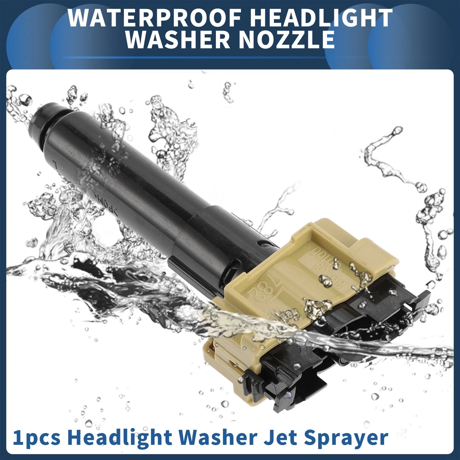 Front Driver Side Headlight Washer Nozzle for Toyota Land Cruiser (2008–2021) No.8520860100