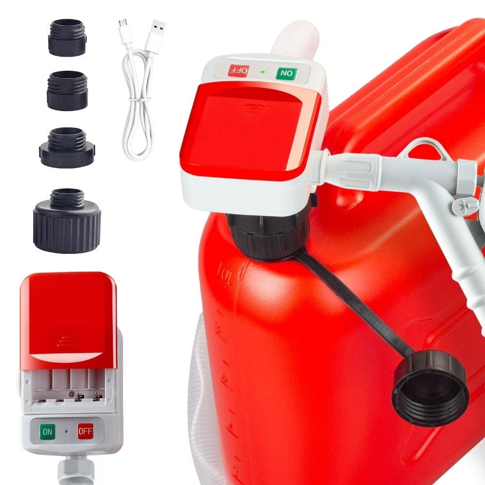 USB Manual Oil Pump with 4 Adapters for Fuel Transfer and Oil Pumping