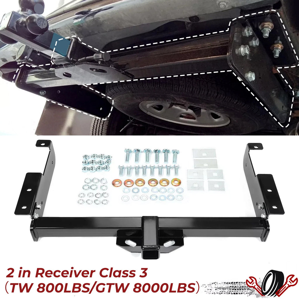 Class 3 Trailer Hitch Receiver for Chevy Express GMC Savana 1500 (1996–2025)