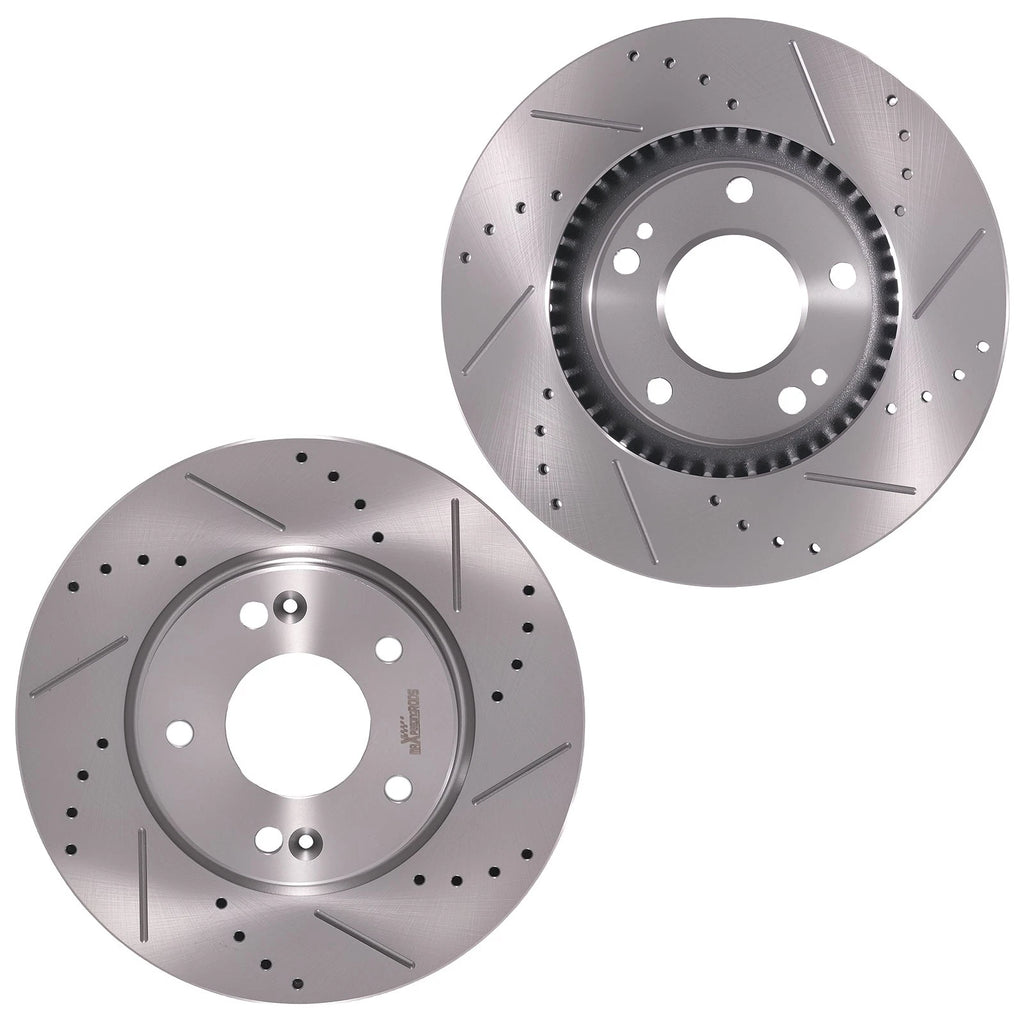 Front Brake Rotors & Ceramic Pads Kit for Hyundai Elantra Coupe (2013–2014) D1543
