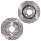 Front Brake Rotors & Ceramic Pads Kit for Hyundai Elantra Coupe (2013–2014) D1543