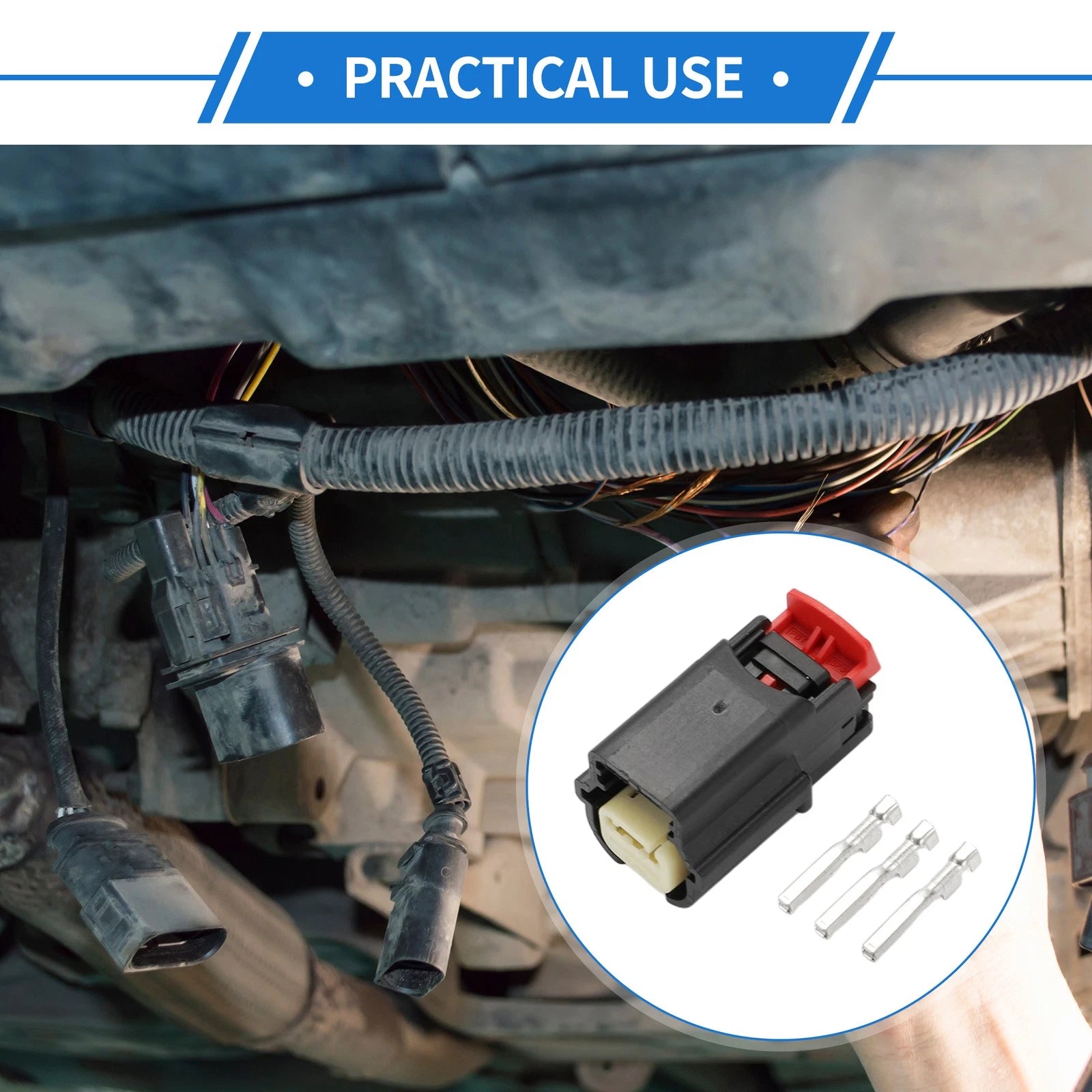Set of 1 Parking Assist Sensor Connector Plug for Chevrolet, Dodge 