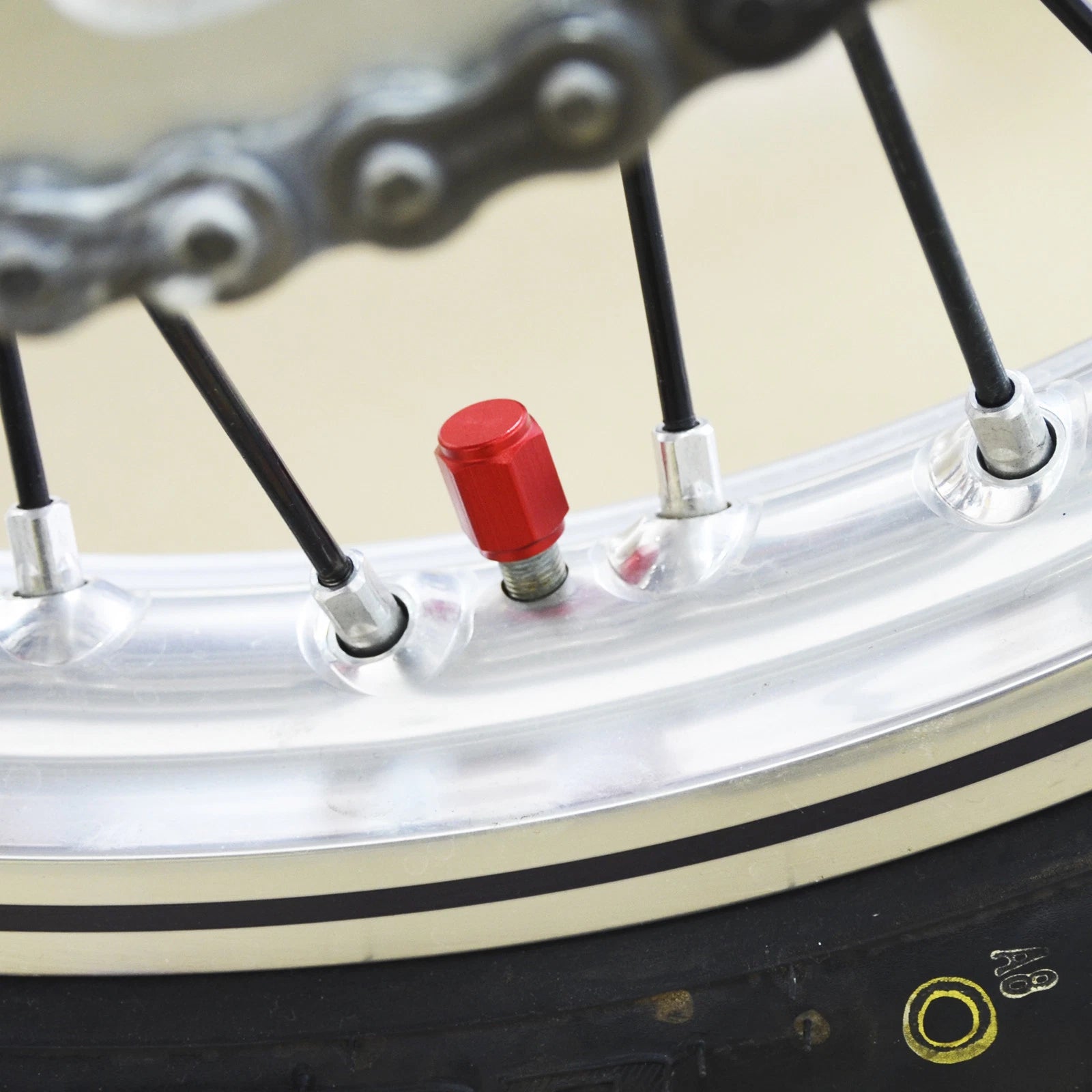 Tire Rim Valve Air Cover Cap for Honda CR80R CR85R CR125R CR250R CR450R CR480R CR500R