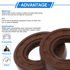 Set of 2 Oil Seal Rotary Shaft Seal FKM Rubber 18x35x7mm