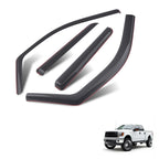 Set of 4 Wind Rain Guards for Ford F150 (2009–2014) In-Channel Acrylic