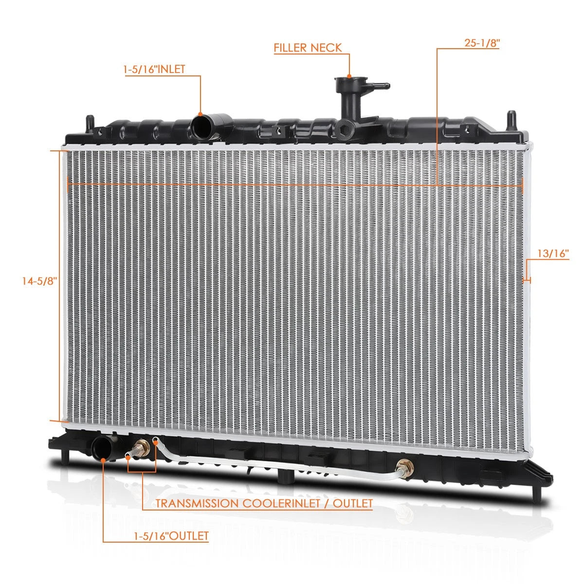 Aluminum Core Radiator for Kia Rio5 (2006–2011) DPI-2820
