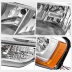 Left Side Chrome Housing Headlight Lamp for Ford Expedition (2015–2017)