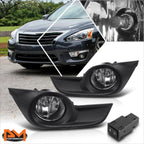 Projector Headlights for Kia Forte 5 Koup (2014–2016) Black Housing Amber Side