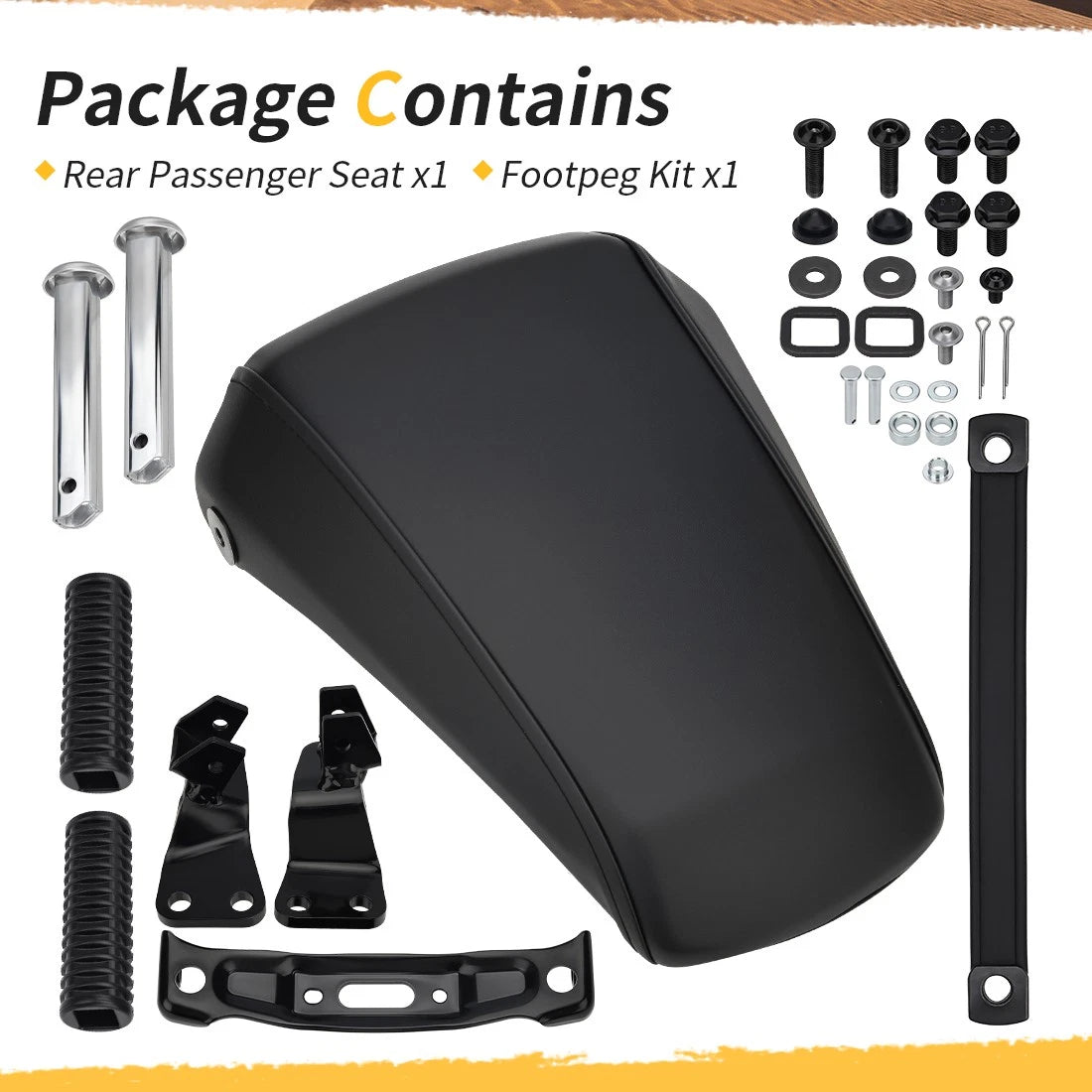 Rear Passenger Seat & Footpeg Kit for Honda Fury 1300 VT1300CX (2009–2016)