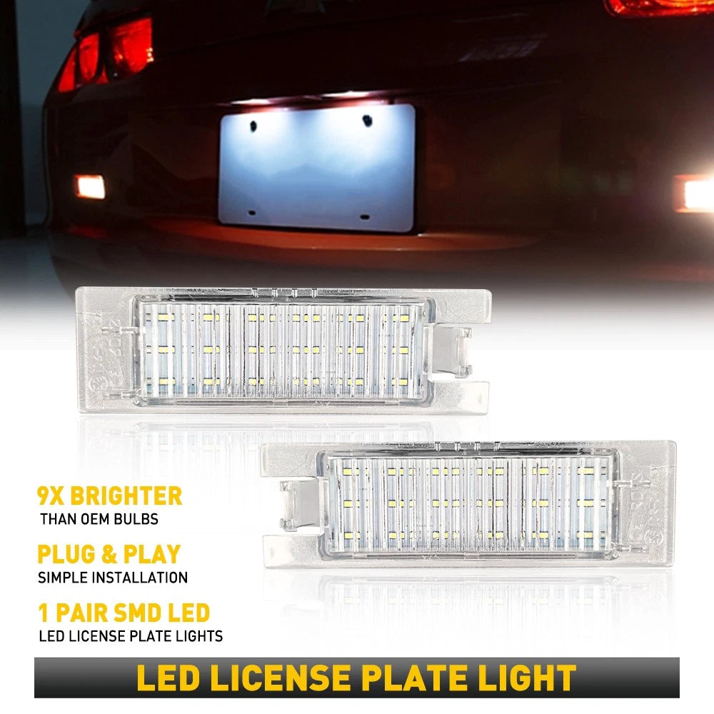 2X LED License Plate Lights for Chevrolet Camaro (2014–2021)