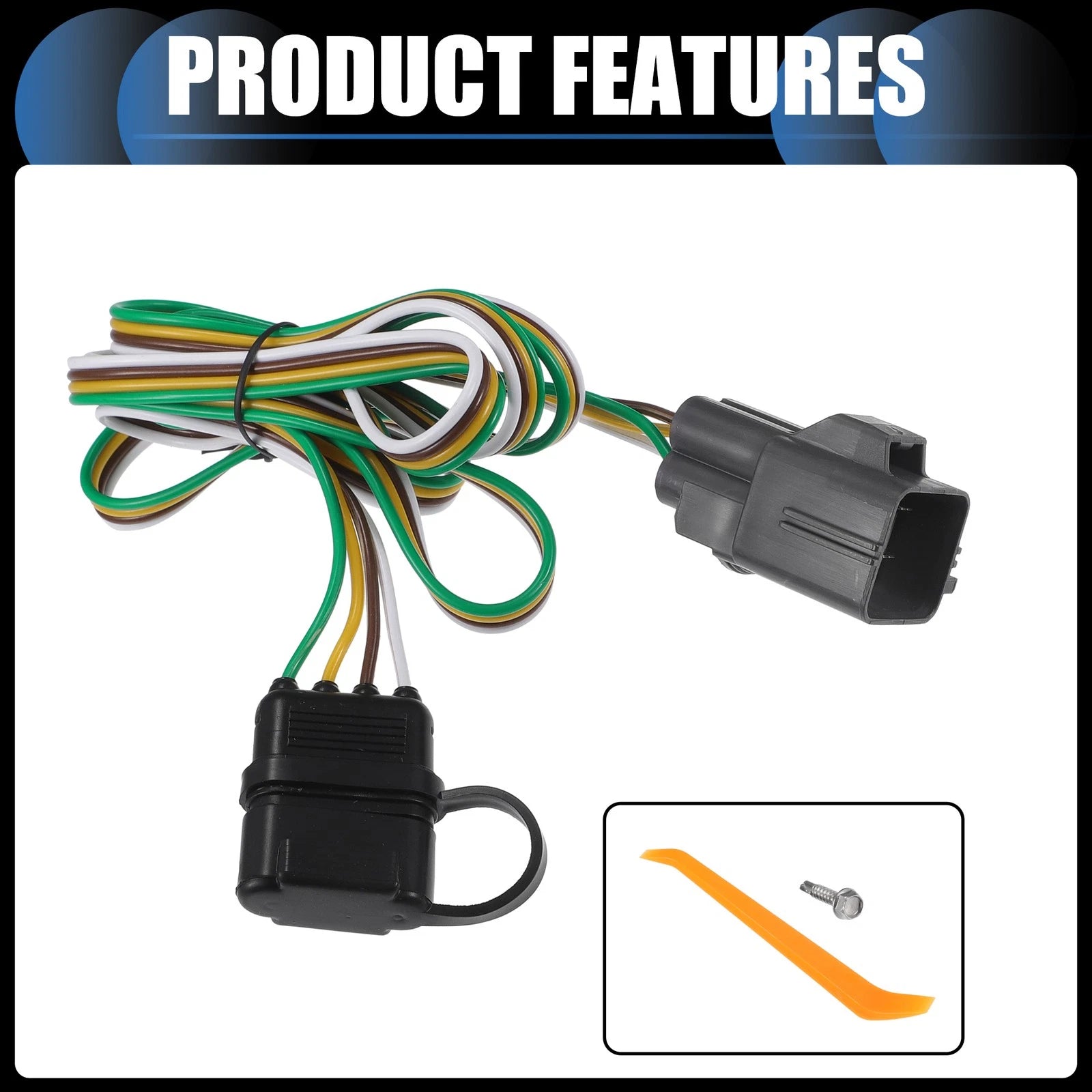 Set of 4-Pin Trailer Wiring Harness Kit for Buick Envision (2016–2023)