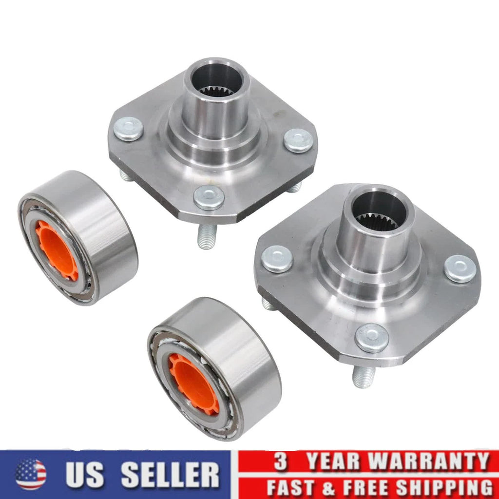 Set of 2 Front Wheel Hub and Bearing Kit for Toyota Tercel Paseo (1995–1999)