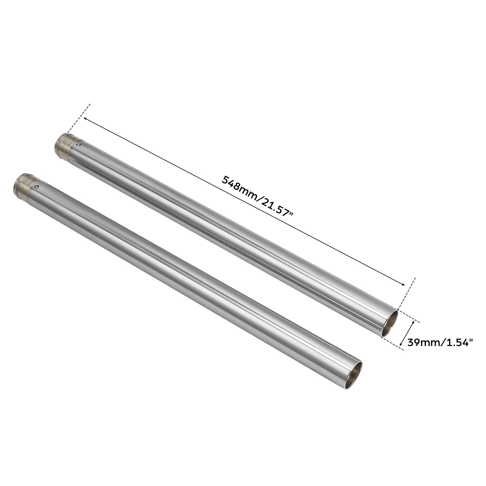 39mm Chrome Front Fork Tube for Harley Sportster Iron 883 1200 (2016–2022)