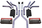 2.5" Dual Exhaust Kit for Suburban Yukon (1969–1972) - Flowmaster Super 44, Slash Tips