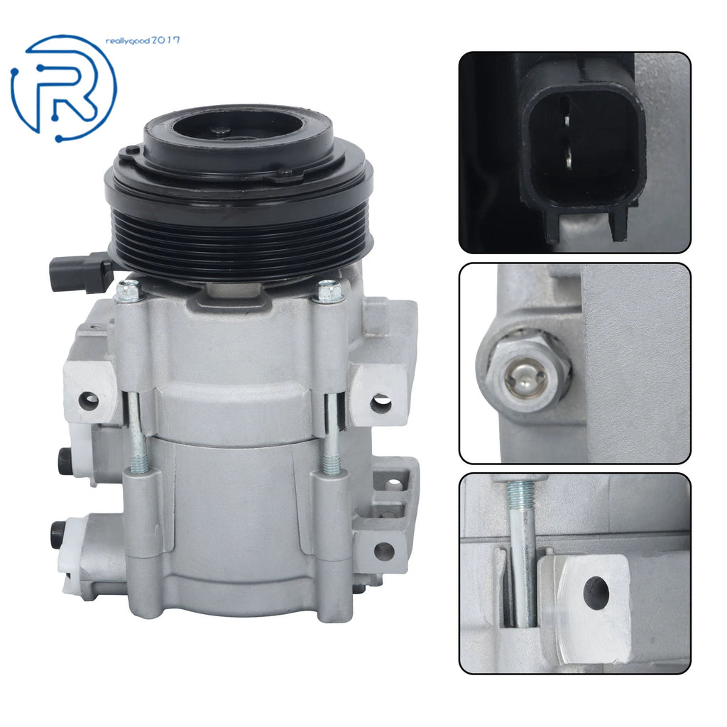 A/C Compressor for Ford Mustang (2007-2010) 4.6L 6-Groove