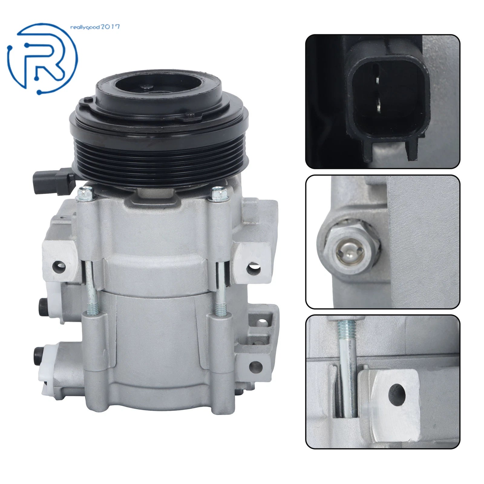 A/C Compressor for Ford Mustang (2007-2010) 4.6L 6-Groove