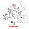 Set of 4 Stud Kit for Mercury-Mercruiser (16-866562, 16-56296)