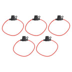 5 Pack Waterproof Inline Fuse Holder 12 Gauge 30A for Universal Use