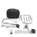 Detachable Sissybar Backrest Luggage Rack for Harley Dyna (2005–2019)