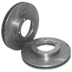 Front Drilled Slotted Disc Rotors HD Pads for Landcruiser 76 78 79 Series