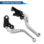 Adjustable Short Brake Clutch Levers for Honda Fury/VTX1300CX (2009–2018) Silver Tone