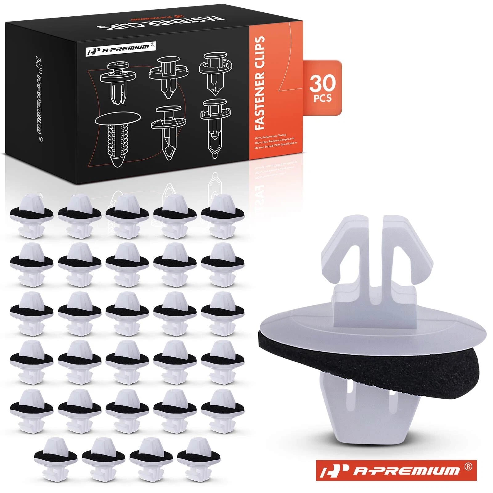 30x 9mm Nylon Rocker Panel Moulding Clip Retainer for Toyota (2013-2020)