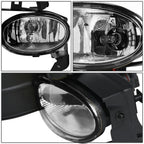 Pair Fog Light Lamps for Honda Accord Coupe (2008–2010) w/Switch Wiring + Bulb