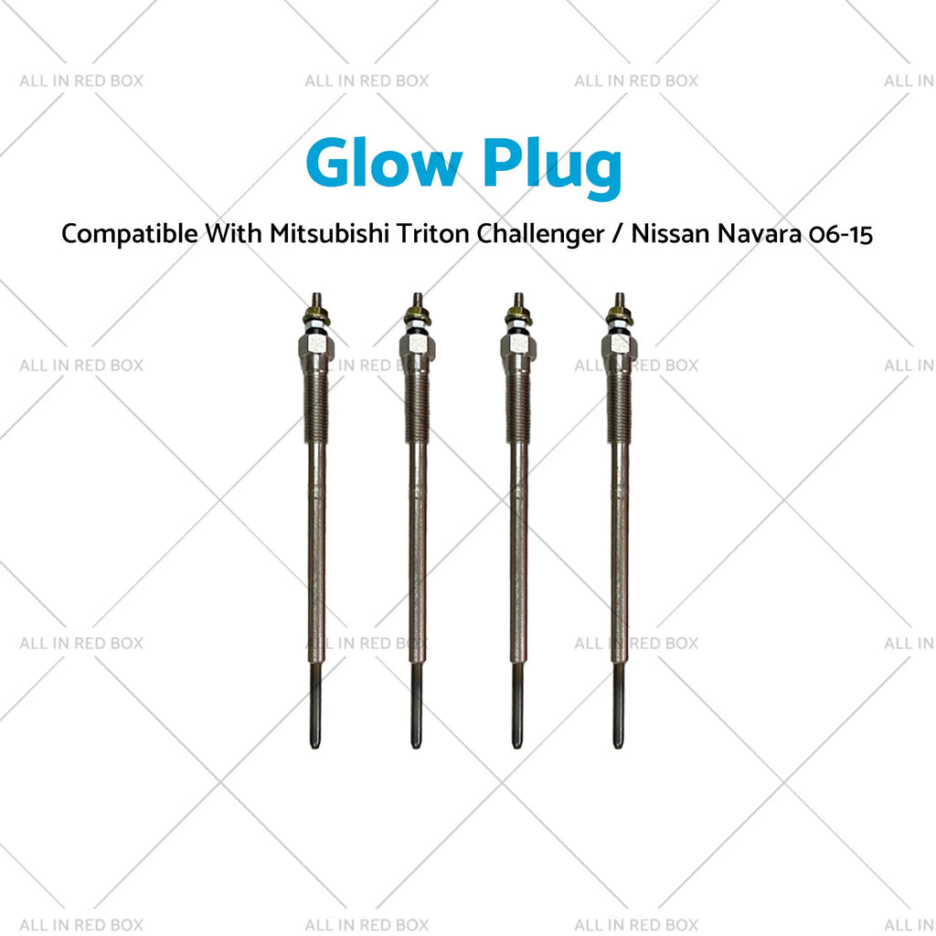 4X Glow Plug Kit for Mitsubishi Triton Challenger 4M41T 4D56T