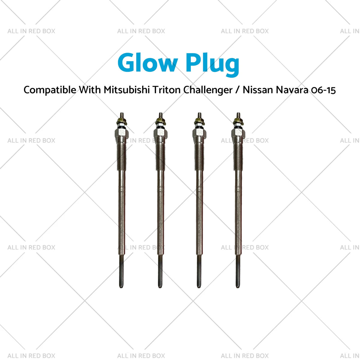 4X Glow Plug Kit for Mitsubishi Triton Challenger 4M41T 4D56T