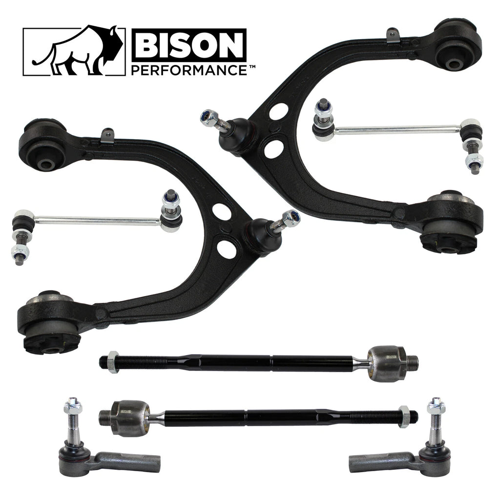 8pc Front Upper Control Arms Sway Bar Tie Rod Kit for Dodge RWD