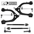 8pc Front Upper Control Arms Sway Bar Tie Rod Kit for Dodge RWD
