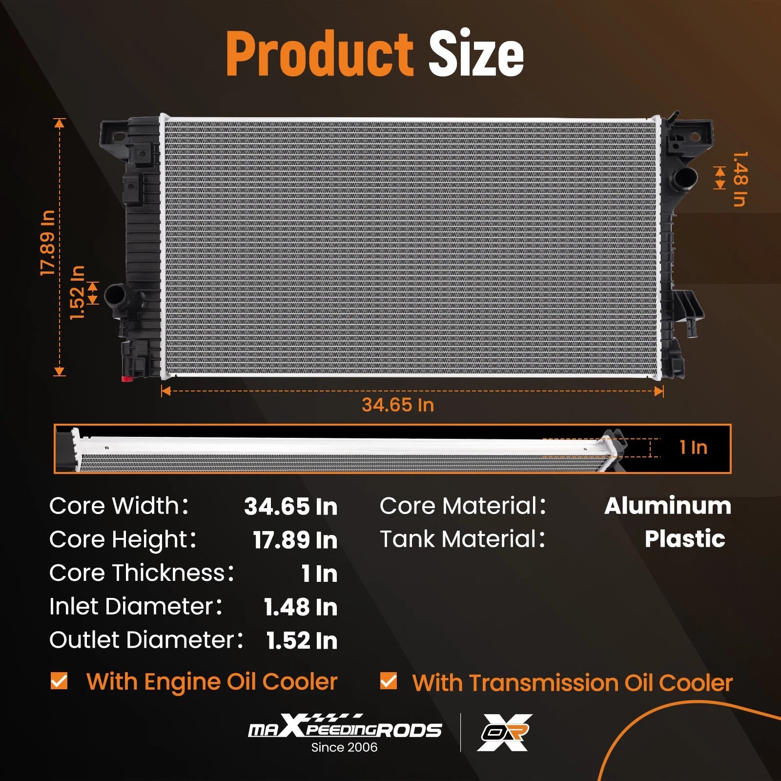 Radiator for Ford F-150 (2015–2018)