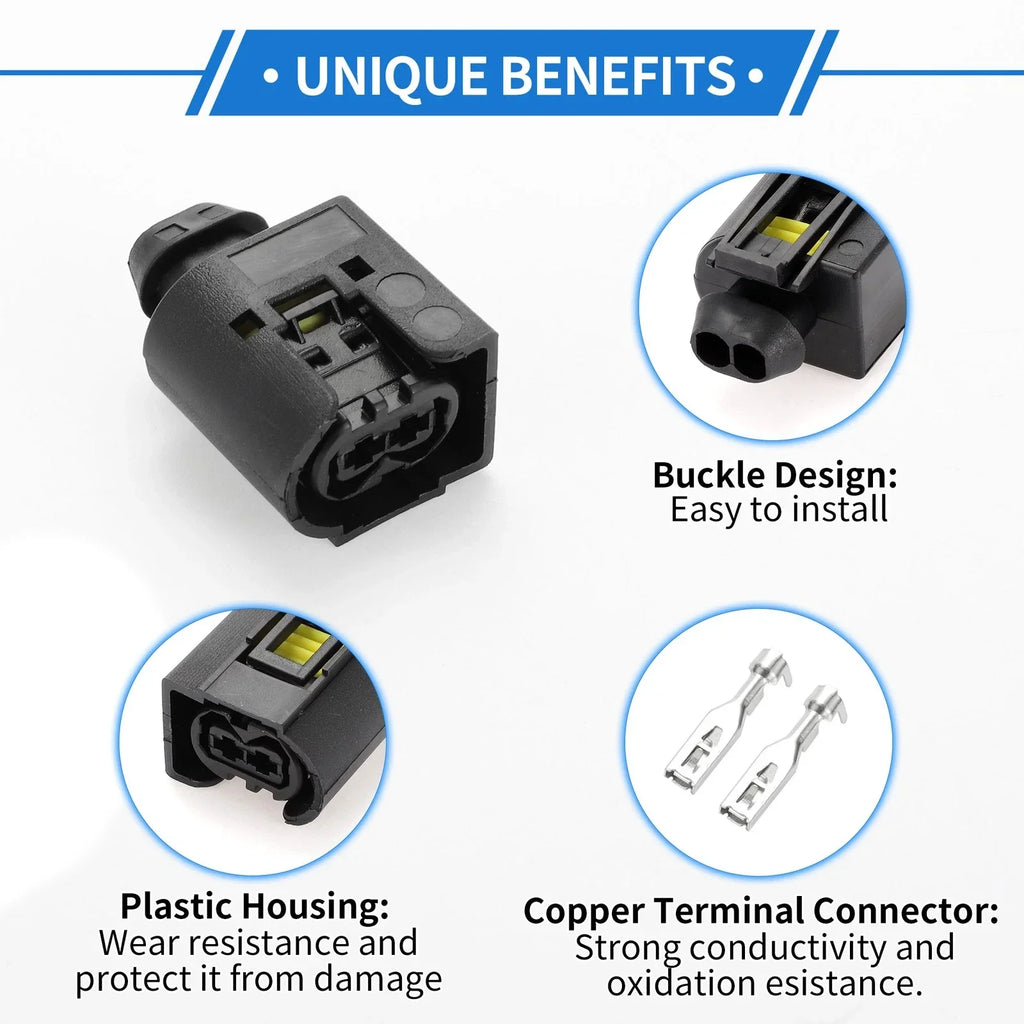 2-Pin Wiring Harness Connector Plug Female for BMW