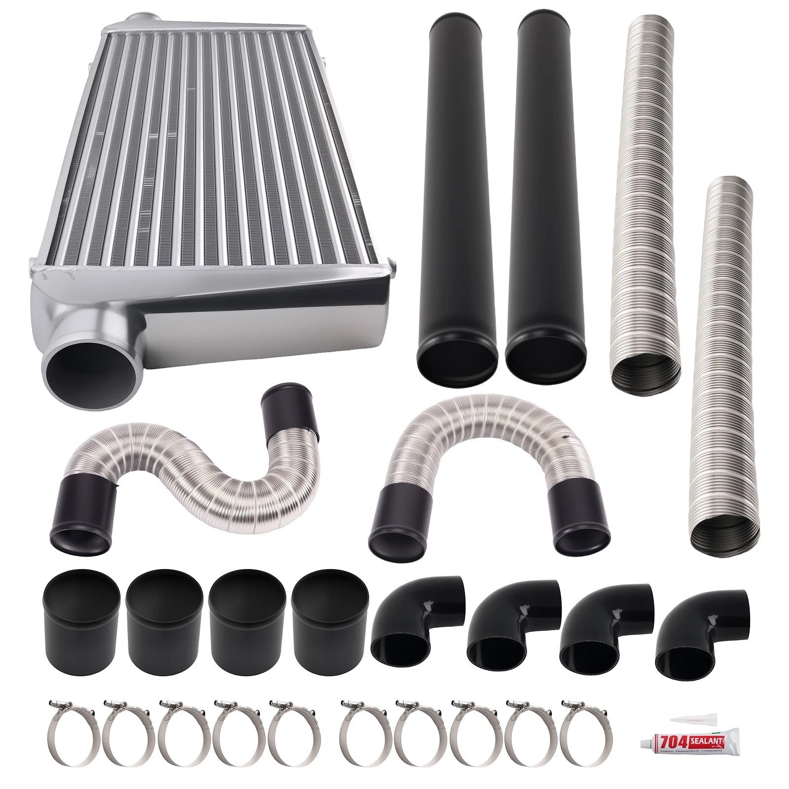 3" Intercooler + Turbo Intercooler Pipe Kit for Universal