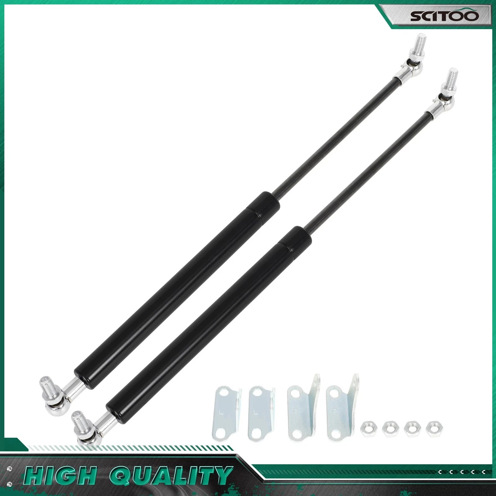 Set of 2 Struts for Tool Box Outdoor Cabinets Boat Bed Lift Supports (15 Inch)