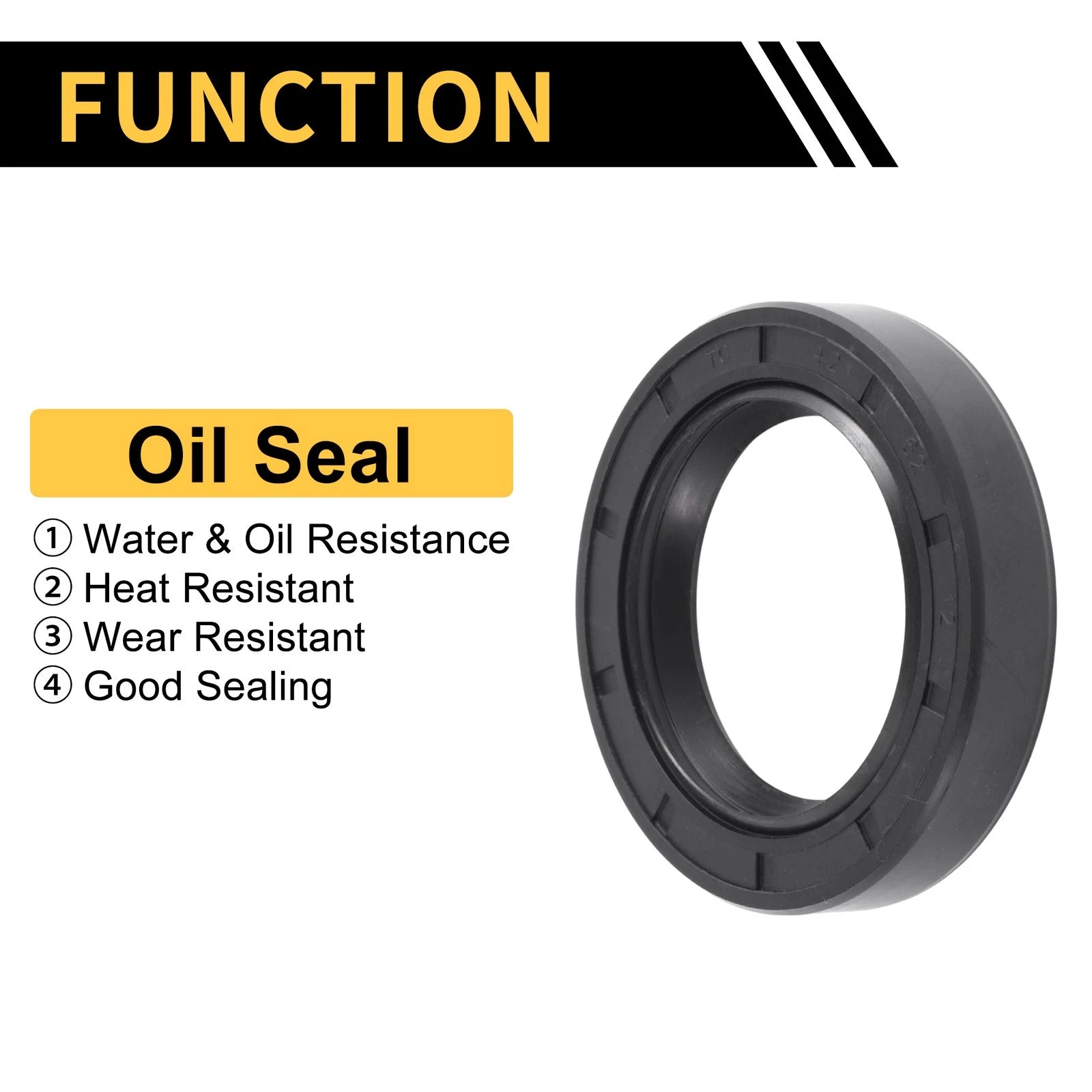Set of 5 Oil Seal Rotary Shaft Seal NBR Rubber 42x62x12mm