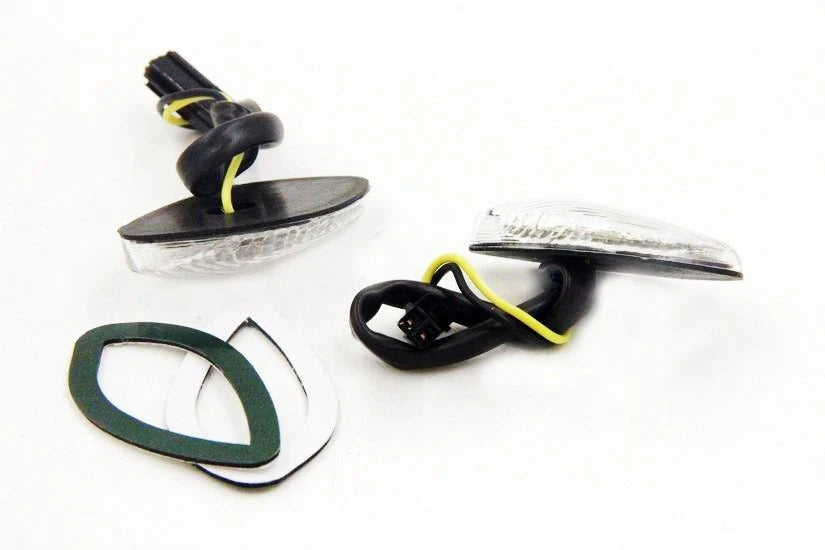 Clear Flush Mount LED Turn Signals for Honda CBR 600 F4i (2001–2007)