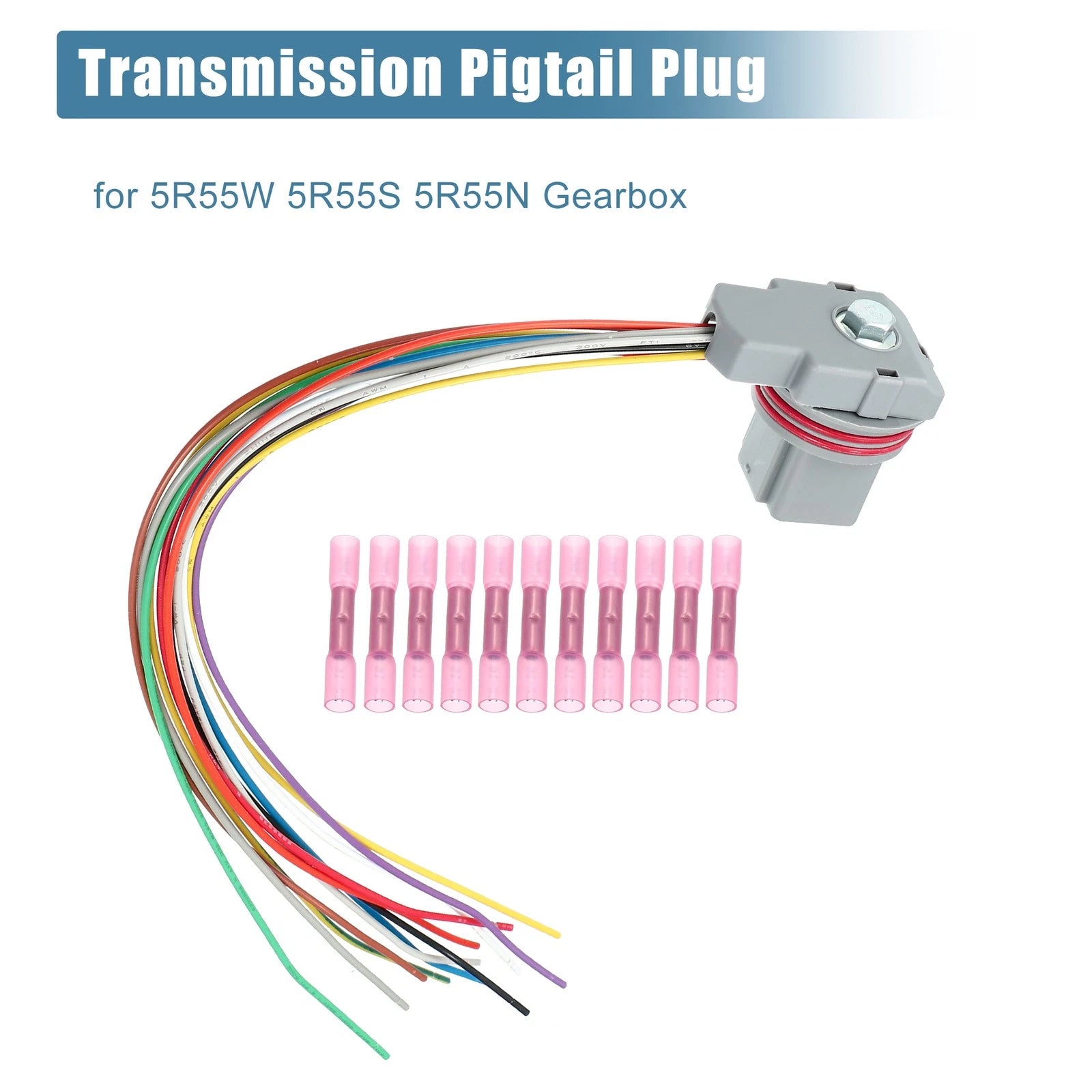 Set of 5R55W 5R55S 5R55N Wire Harness Pigtail Repair A46445A for Ford