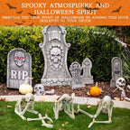 Set of 3 Halloween Statues for Speak See Hear No Evil Skeleton Skull (1990-1990)