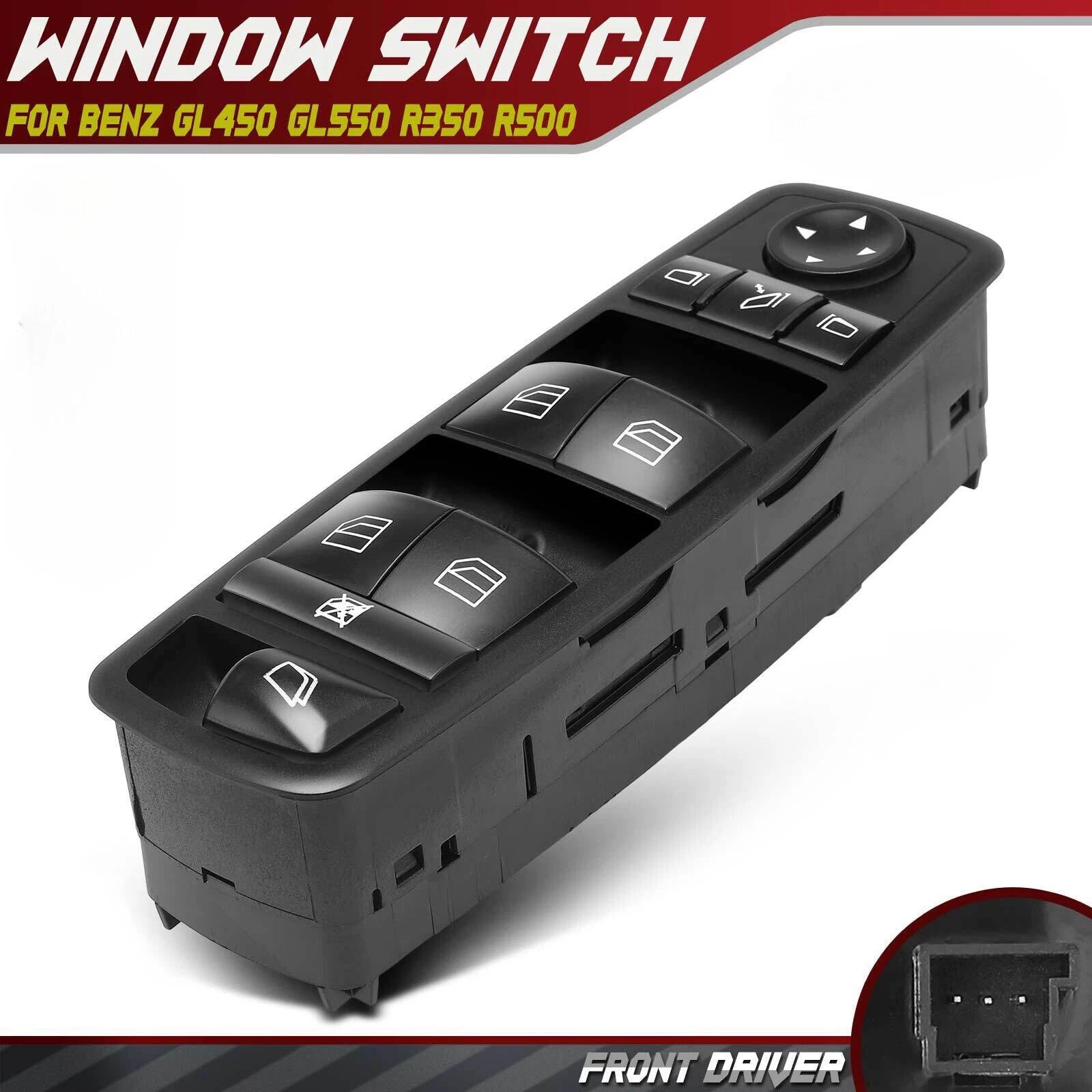 Power Master Window Switch for Mercedes Benz GL450 GL550 R350 R500 (2007–2012) 2518300590
