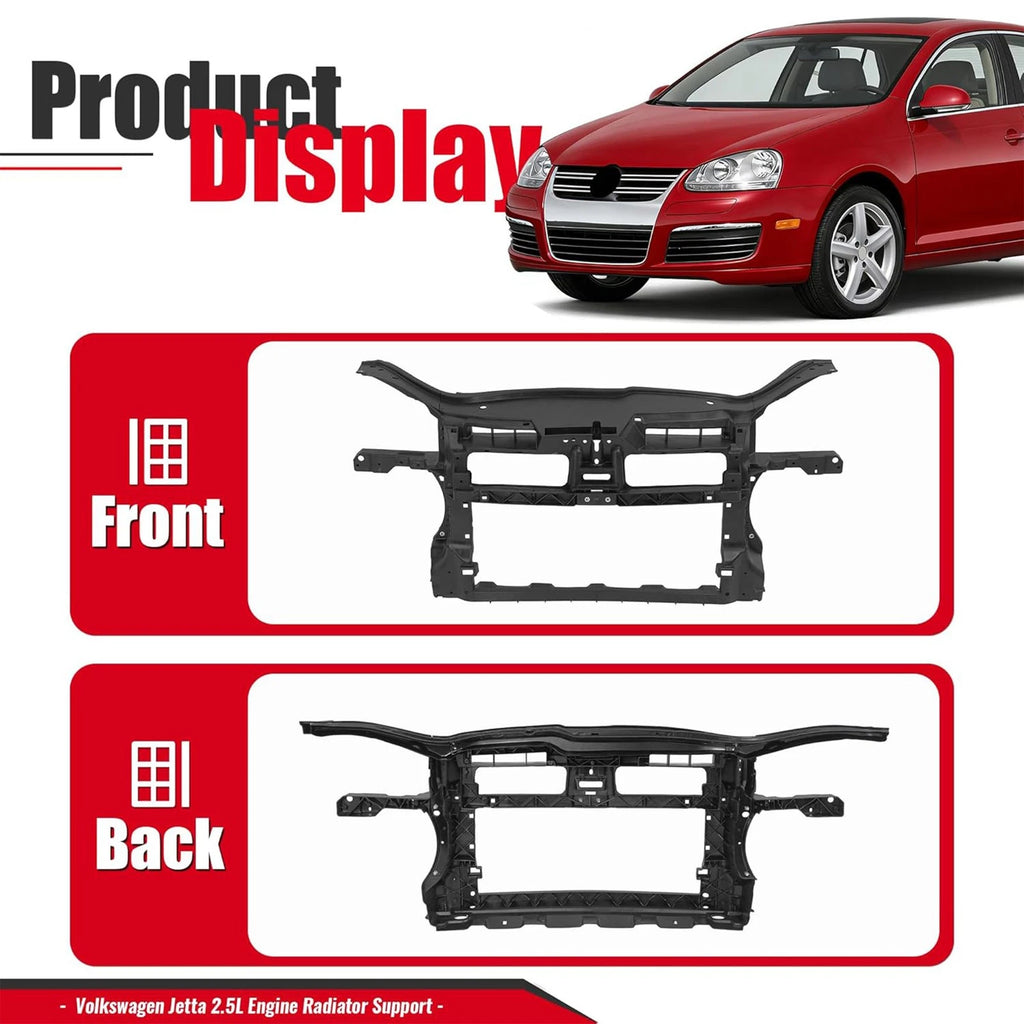 Front Radiator Core Support Panel for Volkswagen Jetta (2005-2010)