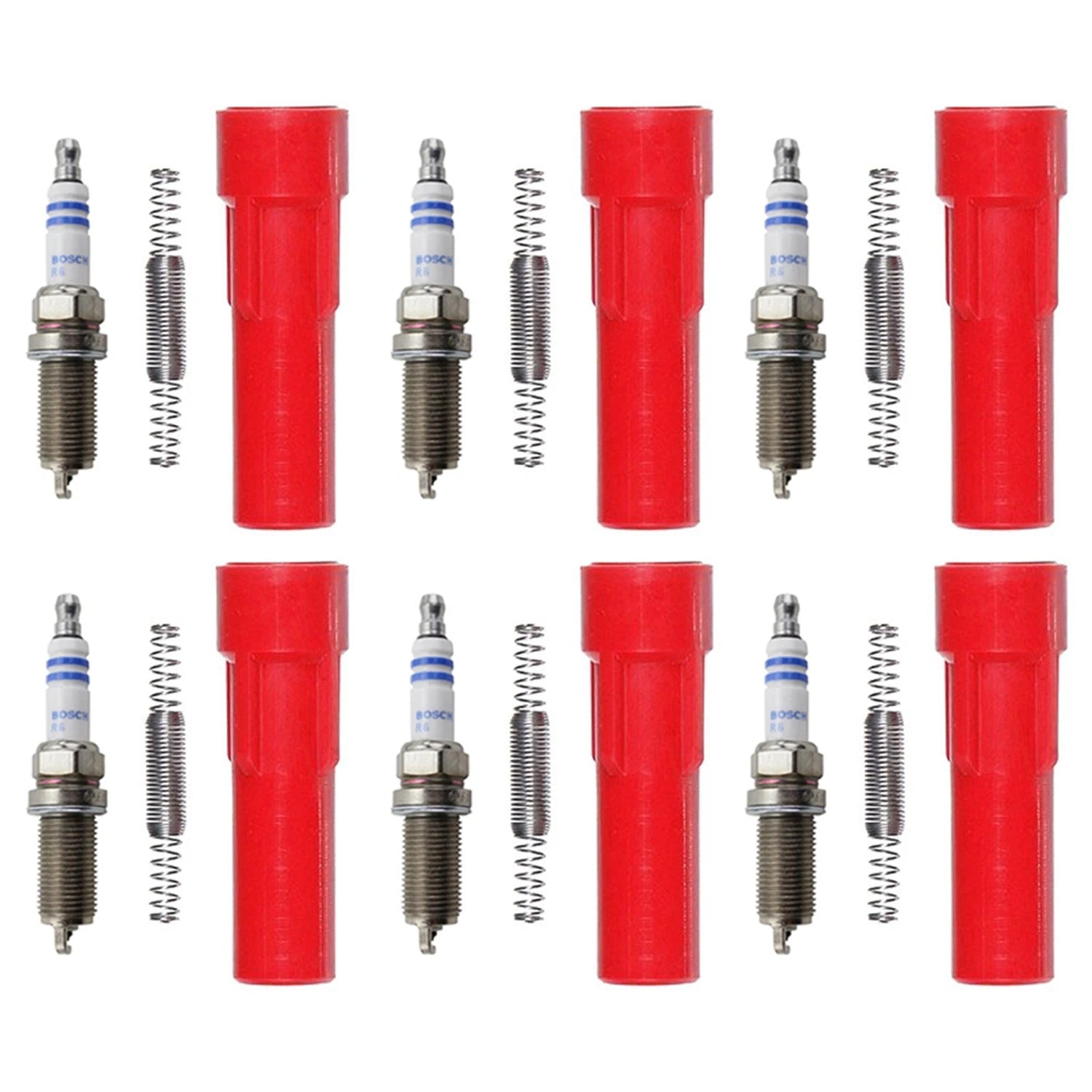 Set of 6 Double Iridium Spark Plugs & Ignition Coil Boot Kit for RAV4 V6 (2013–2018)