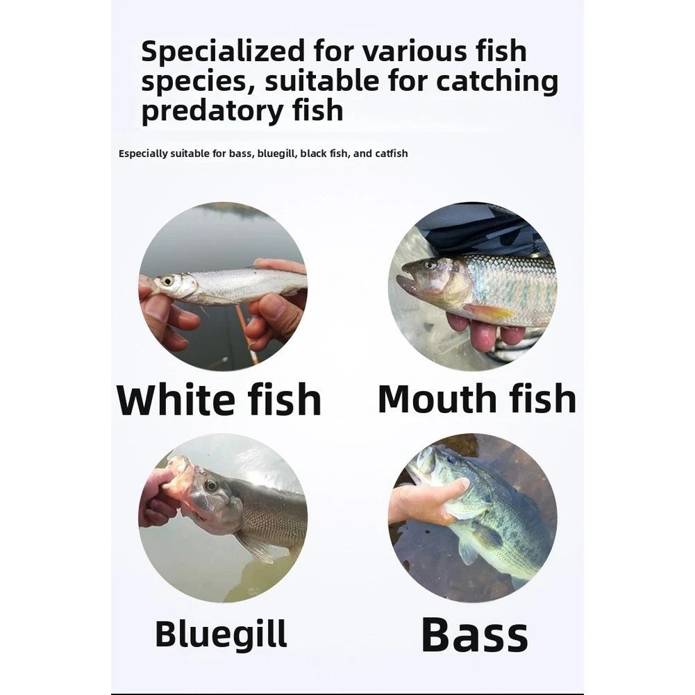 10PCS Robotic Tadpole Lure Floating Topwater Soft Bait for Bass Blackfish